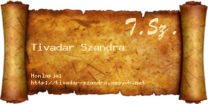 Tivadar Szandra névjegykártya